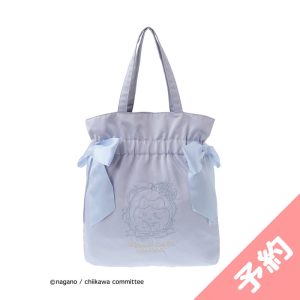   Chiikawa Maison de FLEUR Embroidered Double Ribbon Tote Bag (Hachiware)