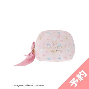 Chiikawa Maison de FLEUR All-Over Pattern Round Pouch