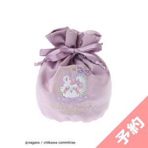   Chiikawa Maison de FLEUR Embroidered Drawstring Bag (Momonga)