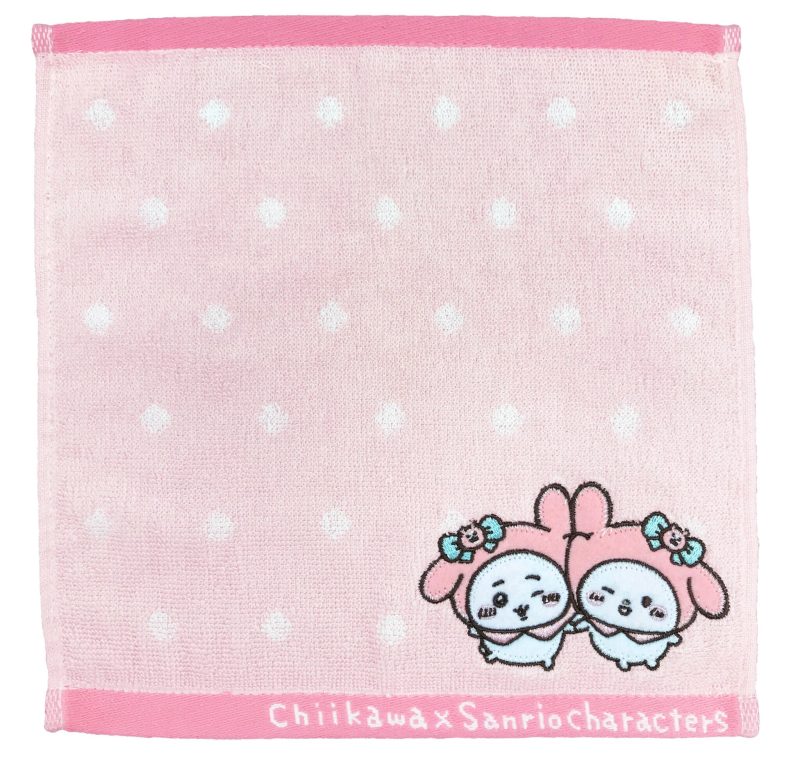 Chiikawa x Sanrio Characters Mini Towel (Chiikawa and My Melody)