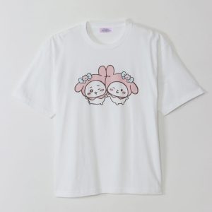 Chiikawa   Sanrio Characters Big T-Shirt Chiikawa   My Melody White