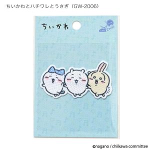 Chiikawa Shishuu Patch University (Chiikawa. Hachiware. and Usagi)