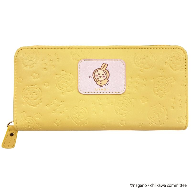 Chiikawa Print Patch type pressed long wallet (Usagi)