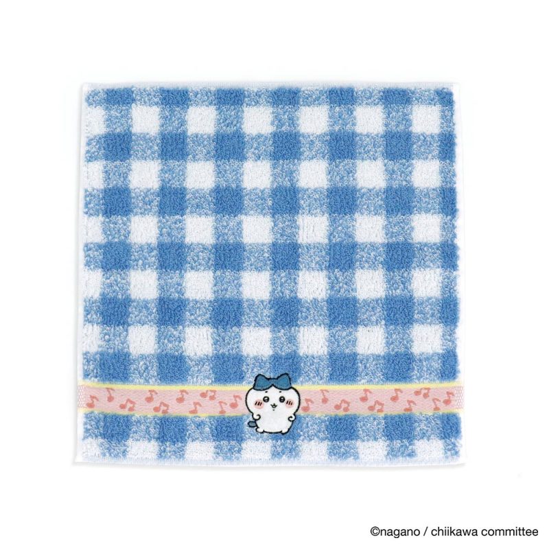 Chiikawa Towel Handkerchief (Music Note Blue)