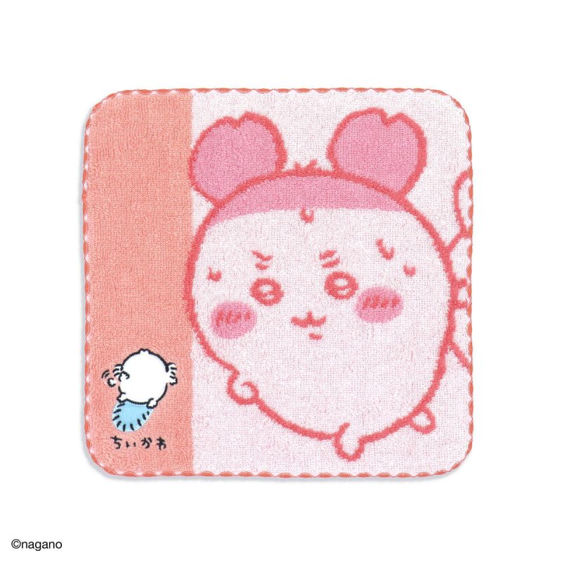 Chiikawa Towel Handkerchief (Carrying / Pink)