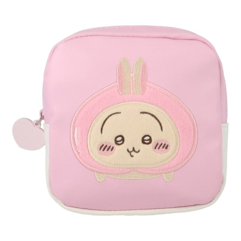 Chiikawa Square Pouch (Peach Usagi)