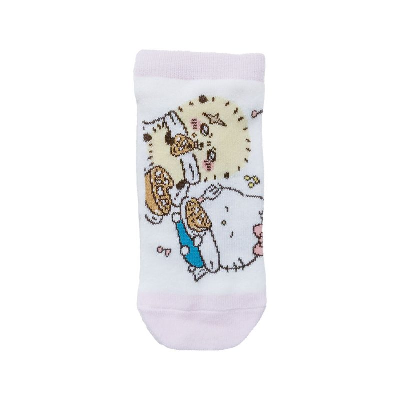 Chiikawa x Sanrio Characters Sneaker Socks (Rakko & Hello Kitty) Kids'
