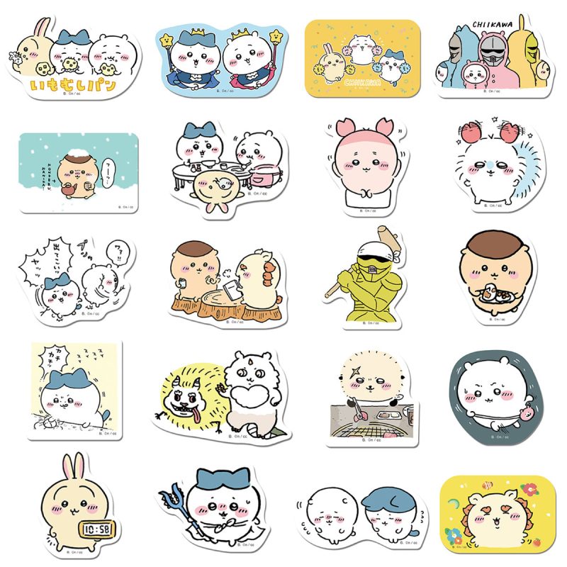 Chiikawa Die-Cut Sticker Set 4 (64 Types) 1 Box. 20 Packs