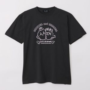 Chiikawa Angel & Demon T-shirt (Chiikawa & Momonga Charcoal)