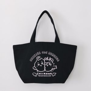 Chiikawa Angel & Demon Lunch Tote Bag (Chiikawa & Momonga Black)