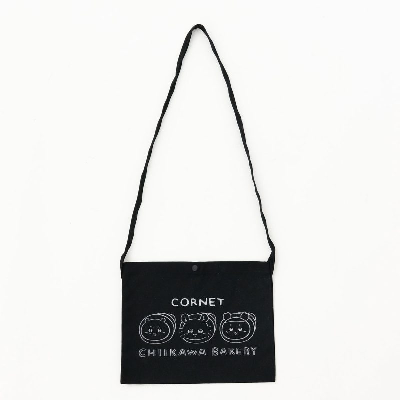 Chiikawa Chiikawa Bakery Sacoche Cornet Trio Black