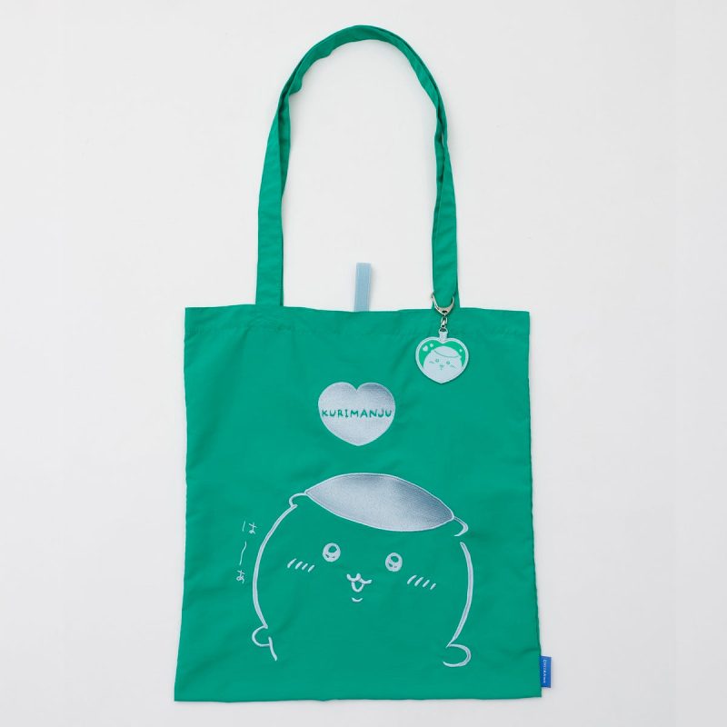 Chiikawa Tattoo ToteBag KurimanjuHeart Green (with EmbroideryKey ring)