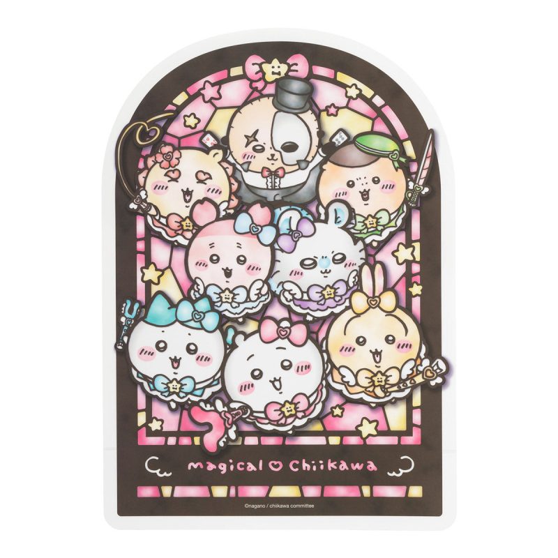 Chiikawa Magical Chiikawa Stained Glass Style Wall Stickers (Big Gathering)