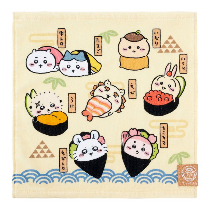 Chiikawa Chiikawa Sushi Hand Towel (Sushi Everyone)