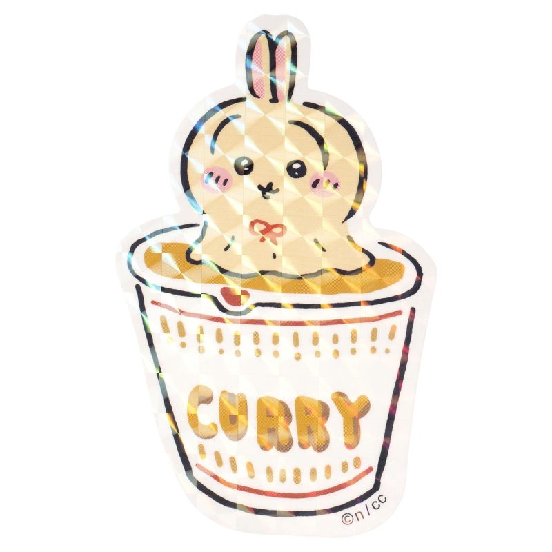 Chiikawa Smartphone-sized Hologram Sticker (Urayaha Bouzu Cup Noodles)