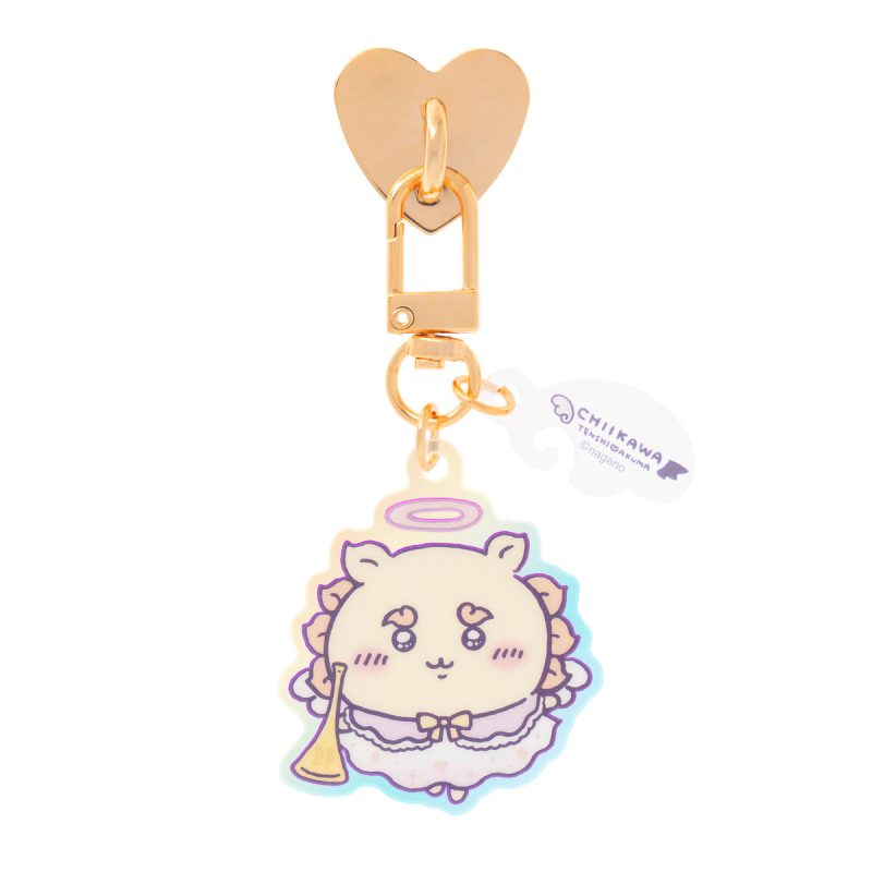 Chiikawa Angel & Demon Keyring Charm Keyholder (Angel Shisa)