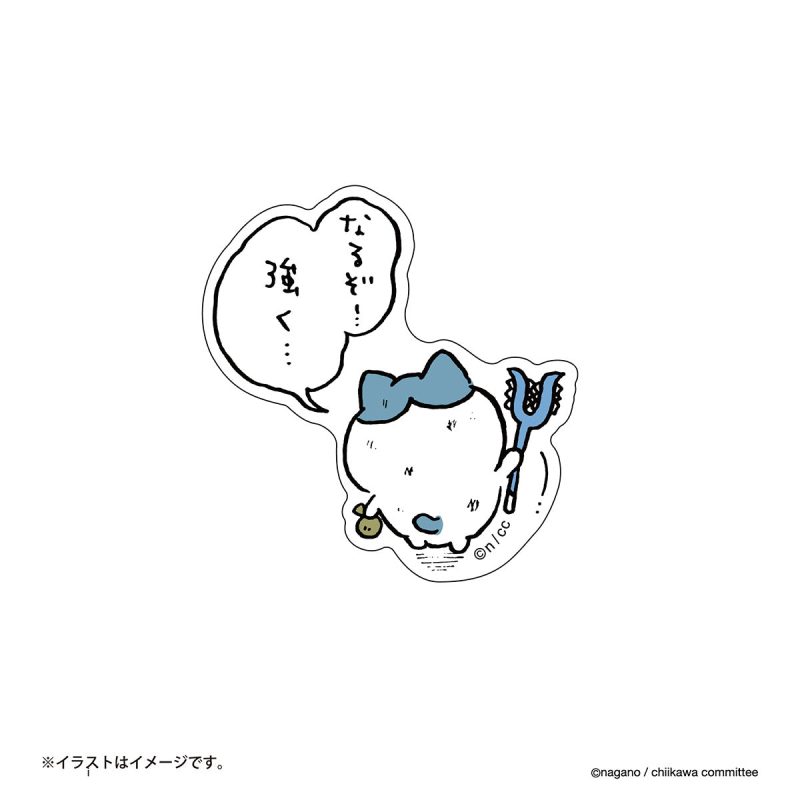 Chiikawa Clear Stickers (Becoming Strong...)