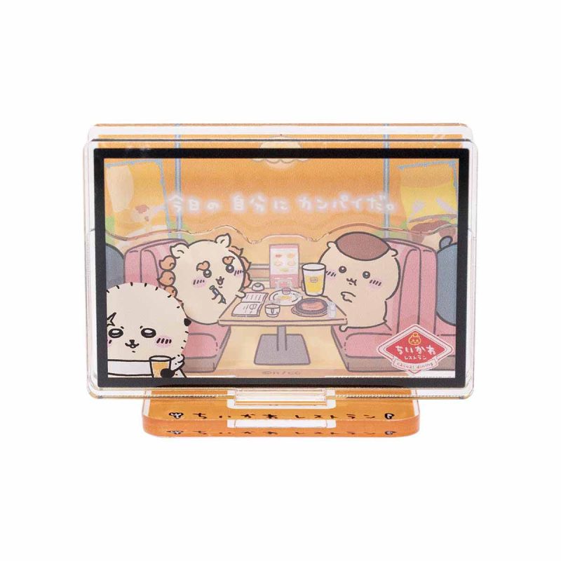 Chiikawa Chiikawa Restaurant Layer Acrylic Stand (Cheers to Myself Today)