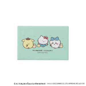 Chiikawa   Sanrio Characters Square Magnet (Weeding Grass)
