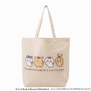 Chiikawa   Sanrio Characters Large Tote Bag (Looking Back)