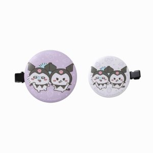 Chiikawa   Sanrio Characters Can-can Bangs Clip (Momonga & Kuromi)