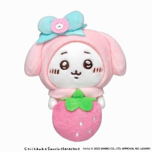 Chiikawa x Sanrio Characters Desktop Hang Plush (Chiikawa. My Melody)