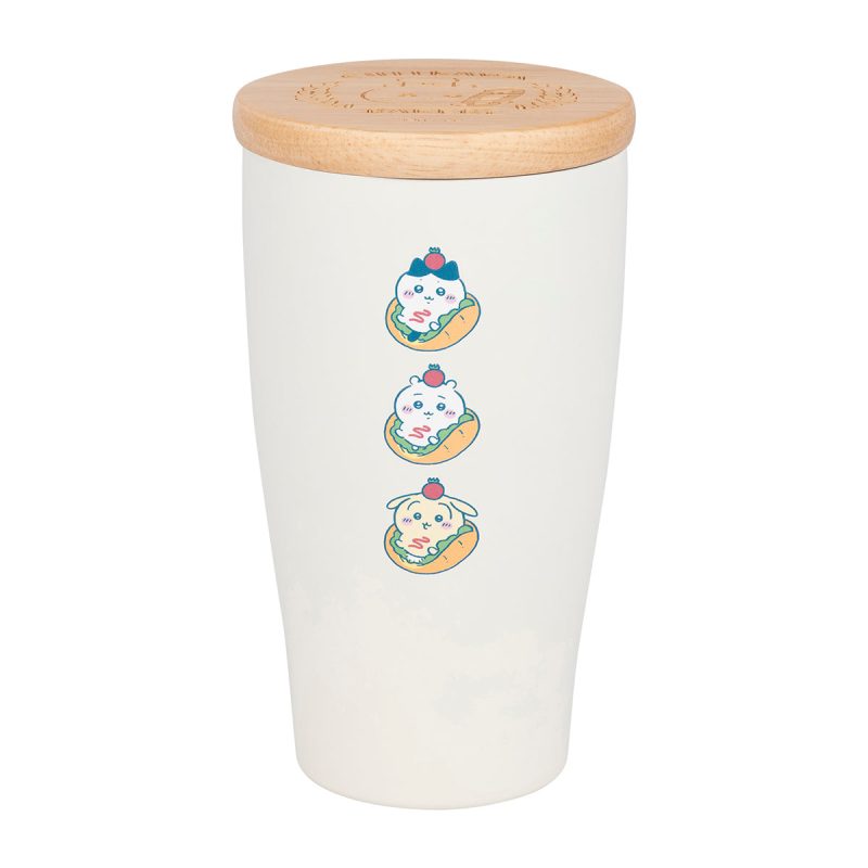 Chiikawa Chiikawa Bakery Thermos Tumbler with Wooden Lid (Sand)