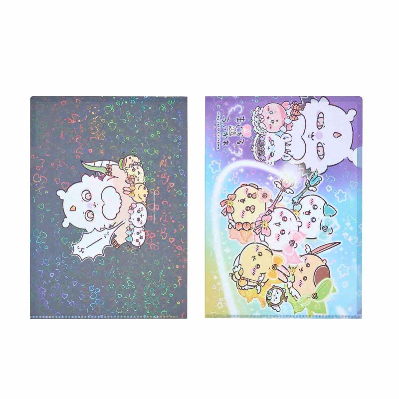 Chiikawa Super Magical Chiikawa Holographic Clear File (Gathering)