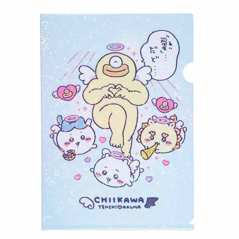 Chiikawa Angel & Demon Hologram A4 Clear File (Love. right...)