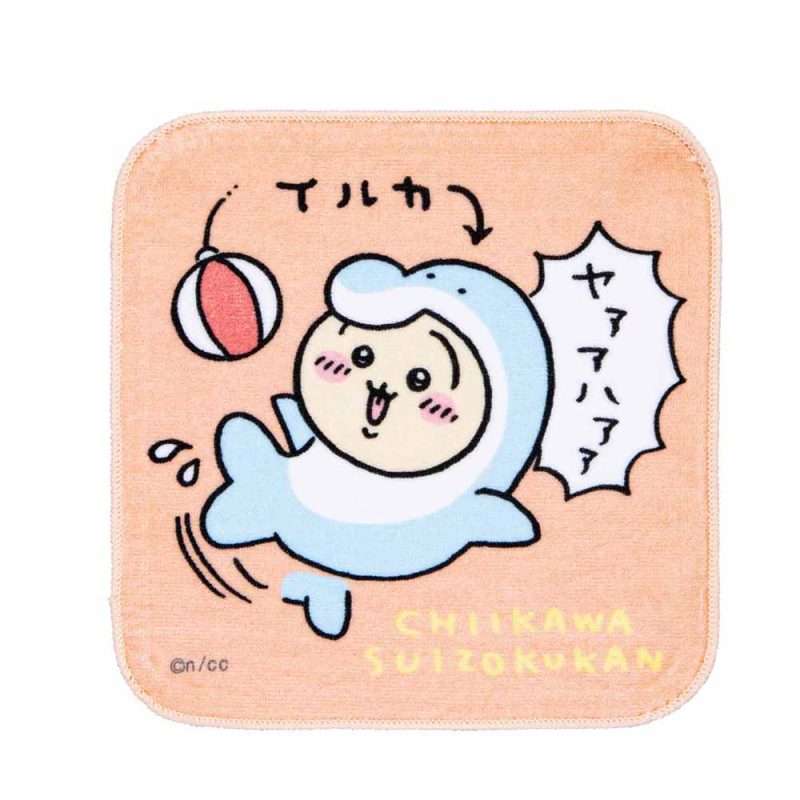 Chiikawa Aquarium Hand Towel (Usagi   Dolphin)