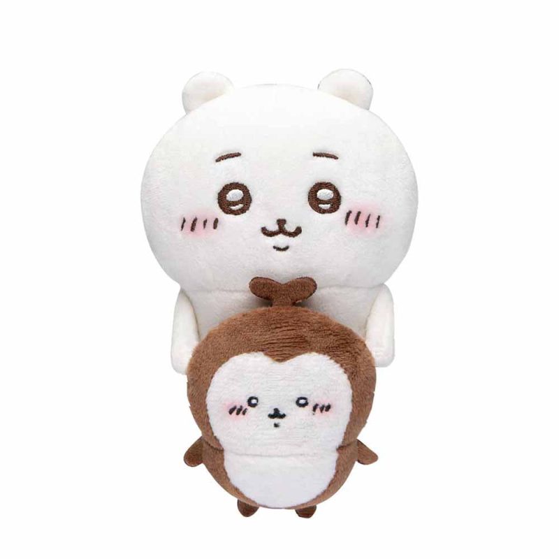 Chiikawa Desktop Hanging Plush (Chiikawa & Beetle)