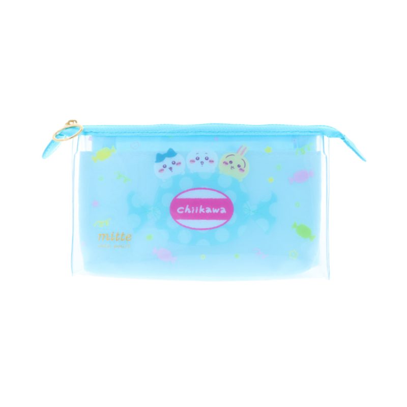 Chiikawa Clear Gusseted Pouch mitte (Chiikawa & Hachiware & Usagi)