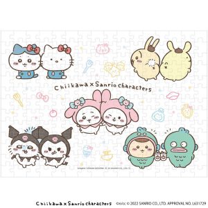 Chiikawa   Sanrio Characters 208-Piece Jigsaw Puzzle (No.208-092 Together With Everyone)
