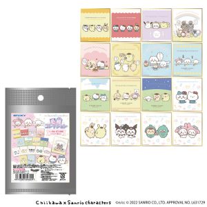 Chiikawa   Sanrio Characters Color Paper Collection (All 16 Types) 1 Box. 16 Pieces