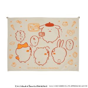 Chiikawa   Sanrio Characters Fabric Poster M (Weeding certification Level 1)