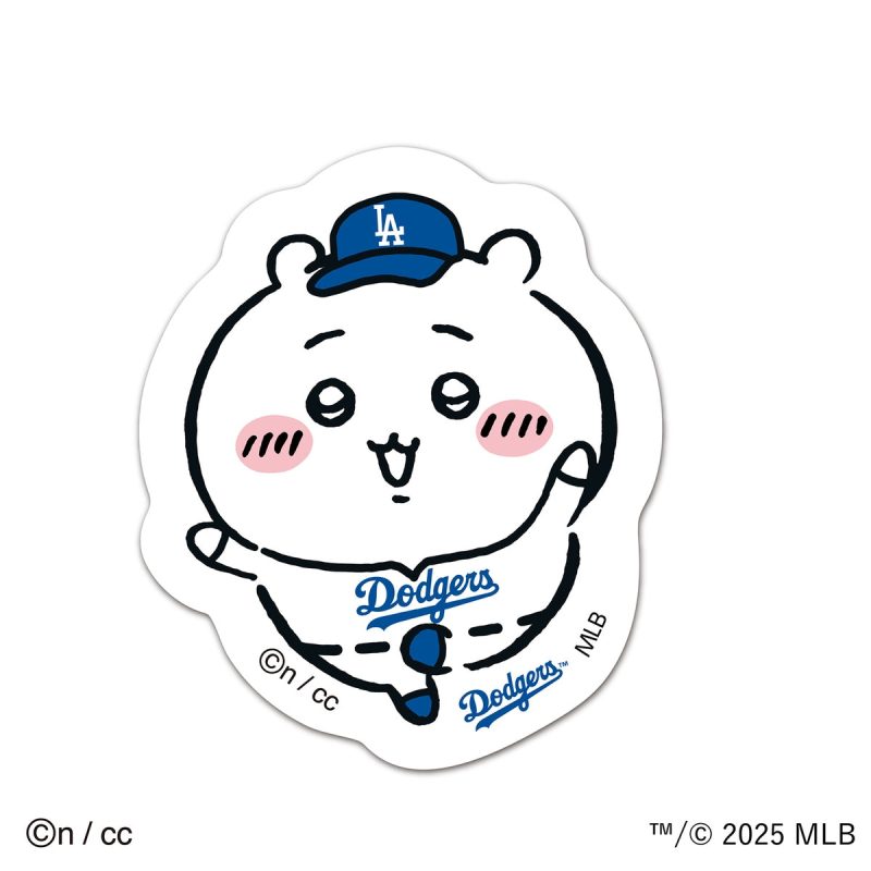 Chiikawa x MLB TOKYO SERIES Die-cut Sticker   Chiikawa (Dodgers)