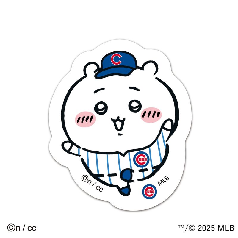 Chiikawa x MLB TOKYO SERIES Die-cut Sticker   Chiikawa (Cubs)