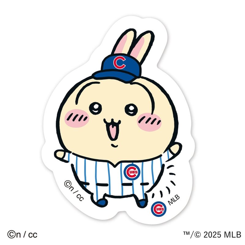 Chiikawa x MLB TOKYO SERIES Die-cut Sticker   Usagi (Cubs)