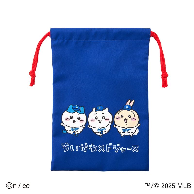 Chiikawa MLB TOKYO SERIES Drawstring Pouch (Dodgers)