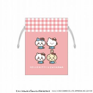 Chiikawa   Sanrio Characters Bean Pouch (Hello Kitty   Chiikawa)