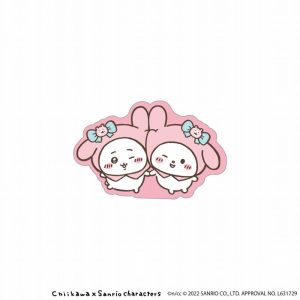 Chiikawa   Sanrio Characters Acrylic Clip (My Melody Chiikawa)