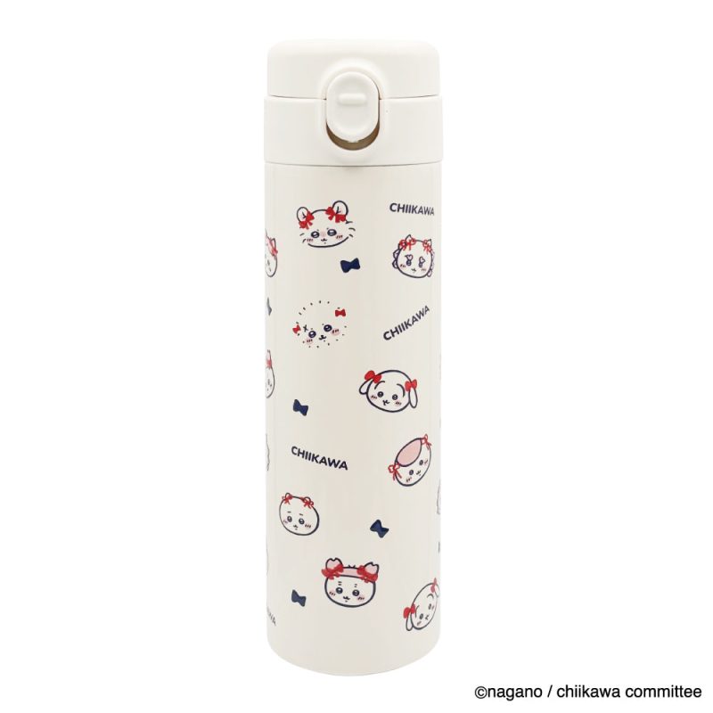 Chiikawa One-Touch Stainless Bottle 500ml (Ribbon)